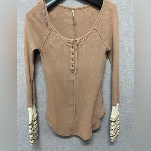 Alpine Knit Cuff Thermal Long Sleeve Henley